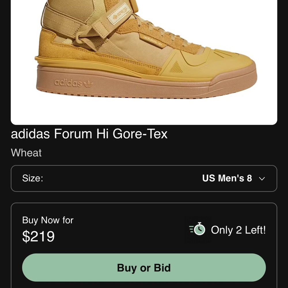 Adidas Wheat High-Top Sneakers